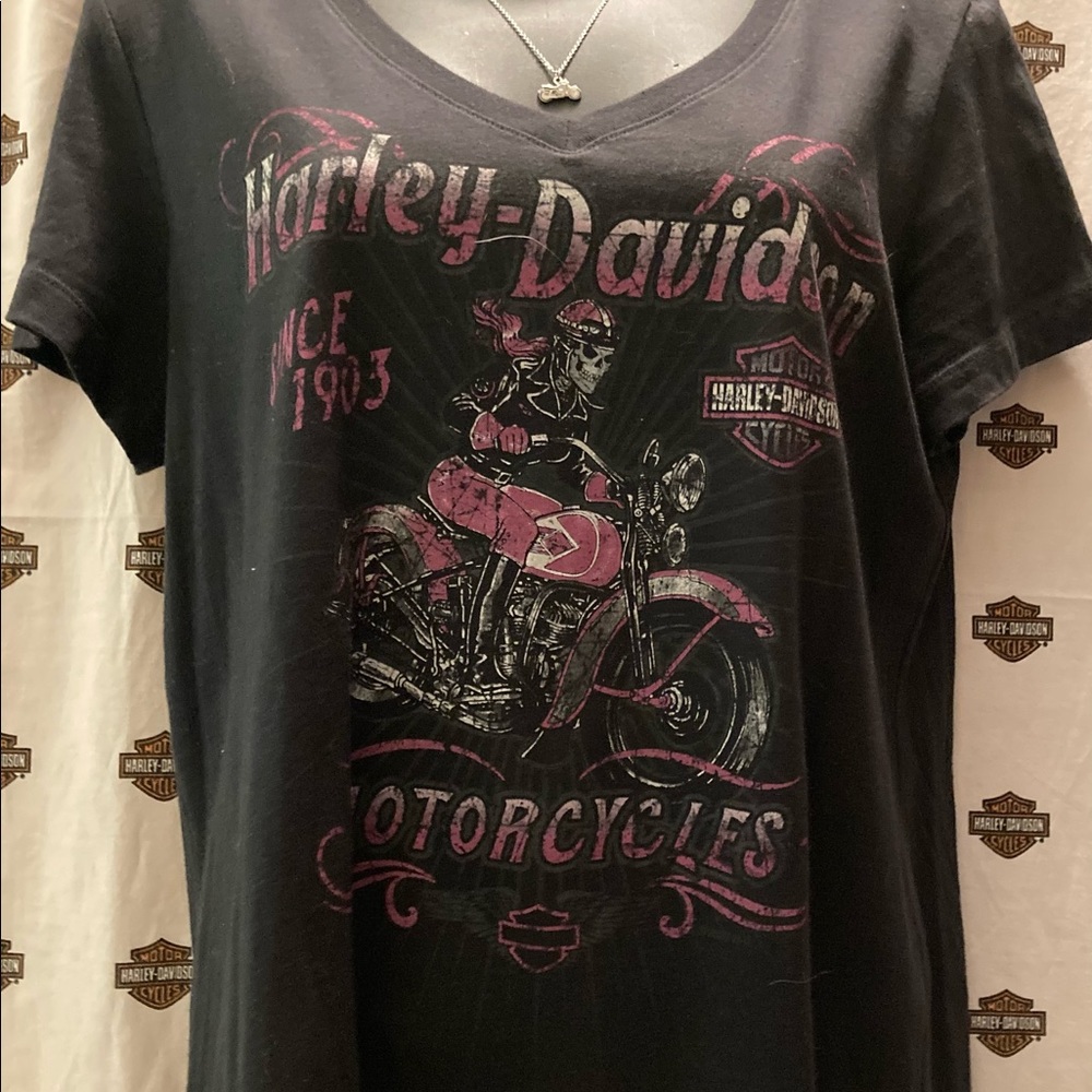 Ladies Harley Davidson Short Sleeve Shirt